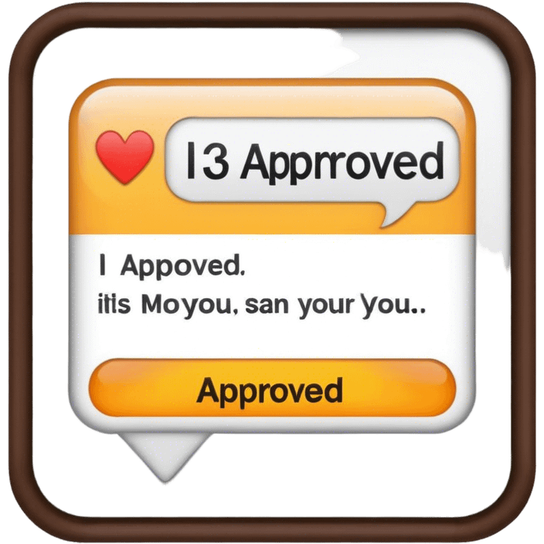 U.S. Immigration giving a text that says "I-130 Approved"  emoji