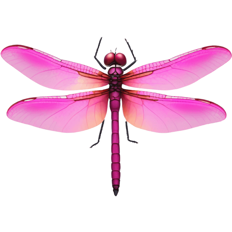 Pink dragonfly emoji