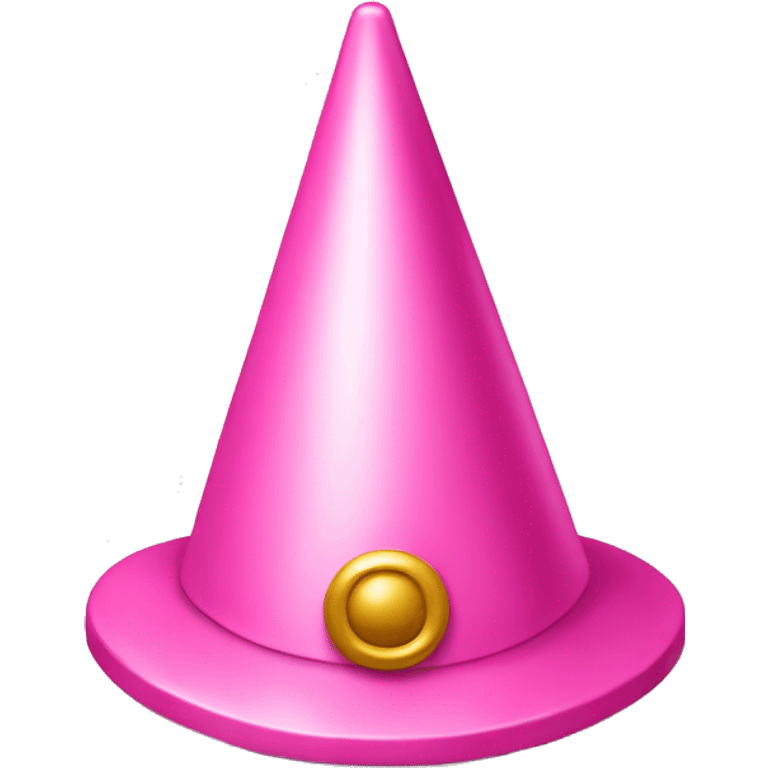 party hat with a pew on top in pink emoji