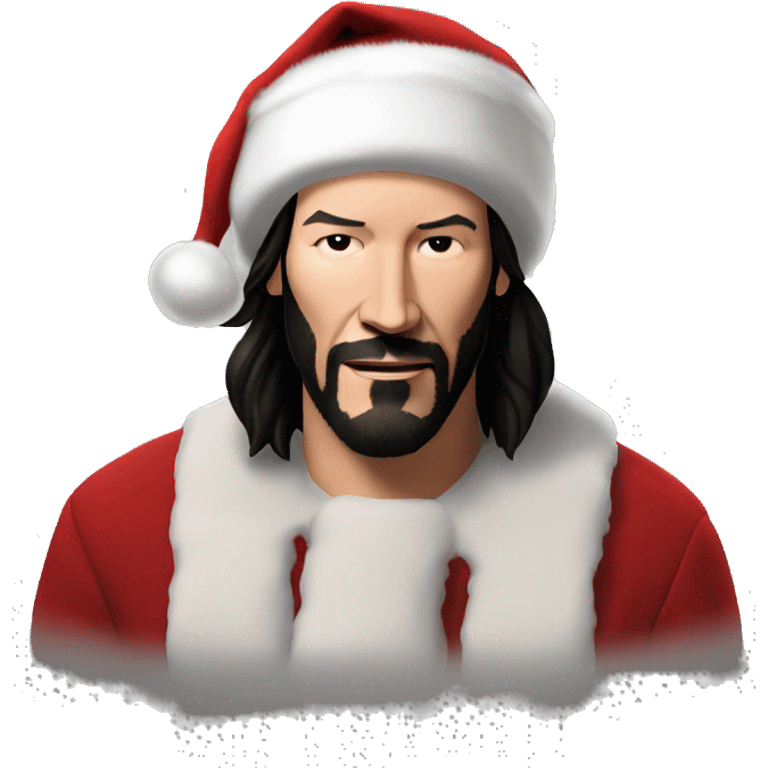 keanu reeves as santa claus emoji