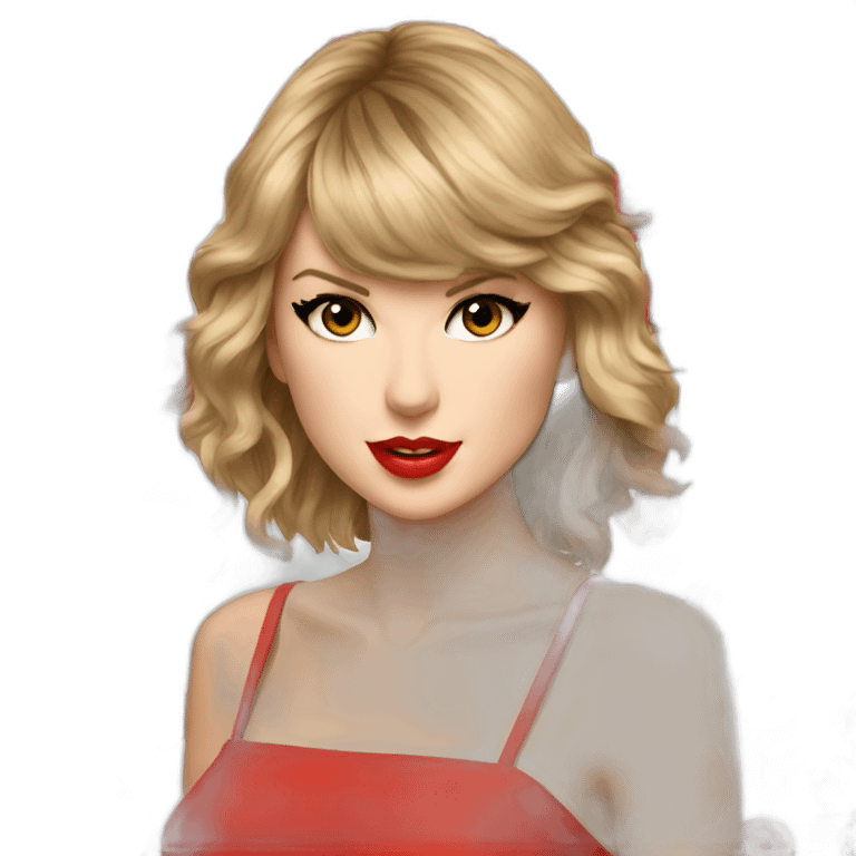 Taylor swift red emoji