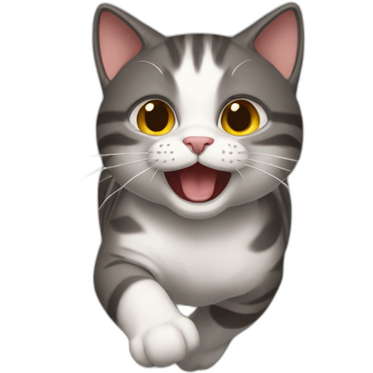 cat run emoji