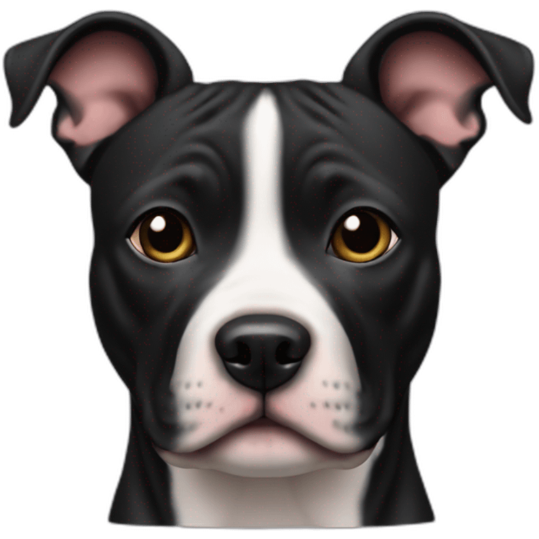 staffordshire bull terrier black emoji