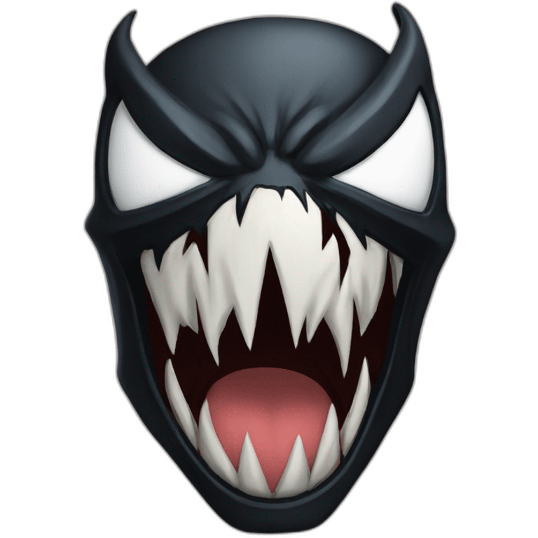 Angry Spiderman venomized emoji