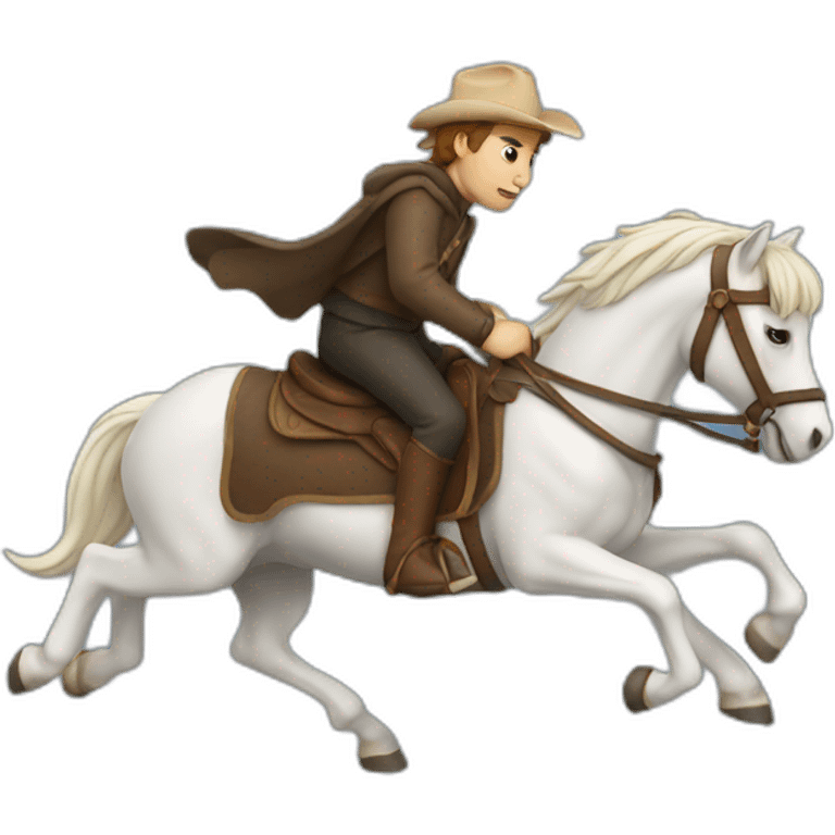 Peter 1 riding a horse emoji