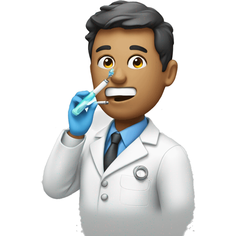 Dentist Vaping emoji