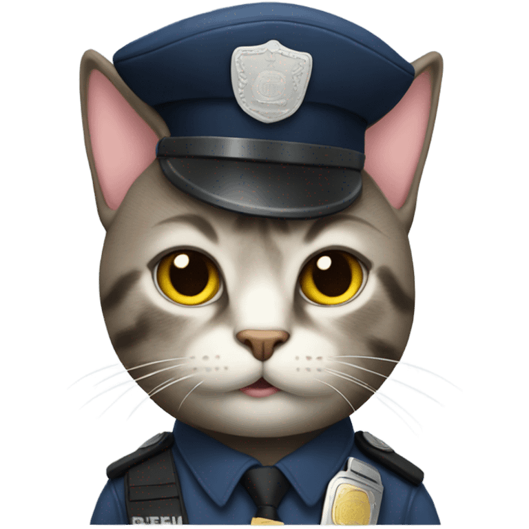 Cat policeman emoji