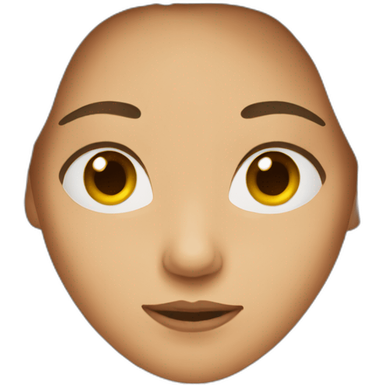 Female with long brown hair  emoji