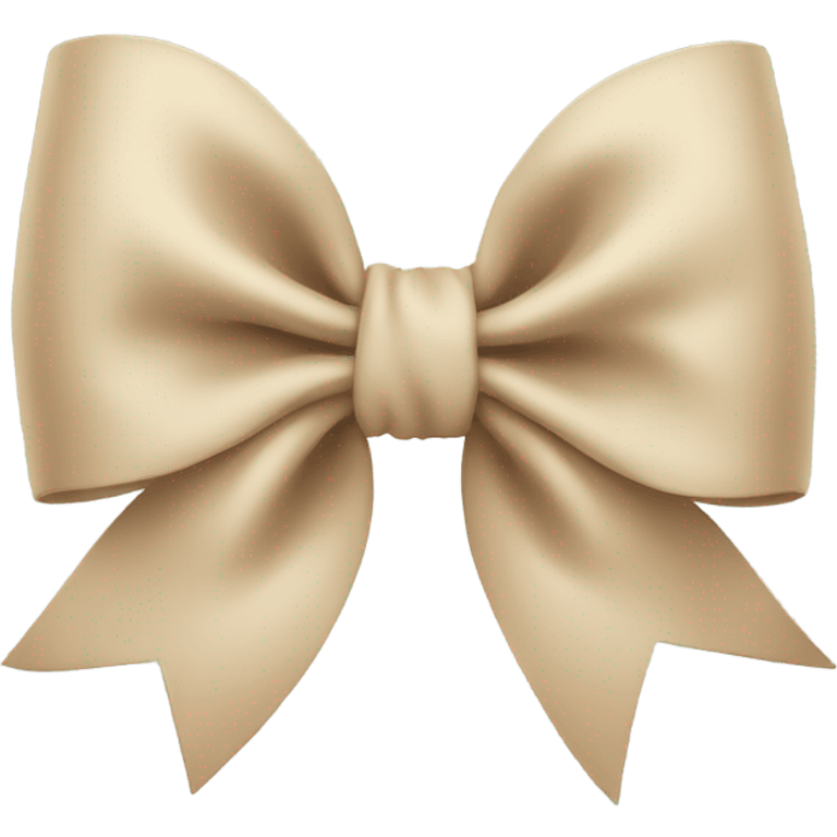 beige bow emoji