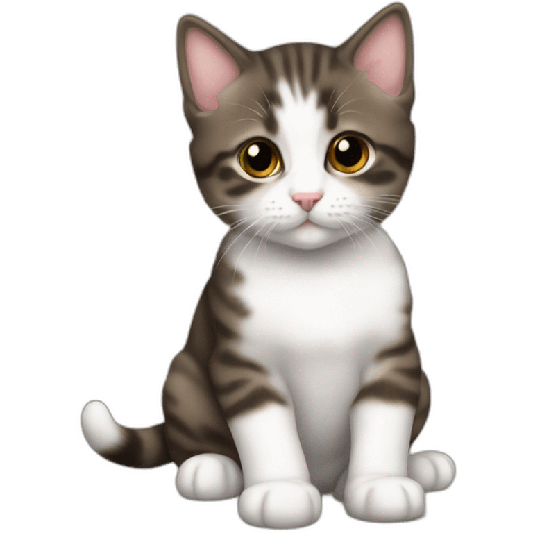 chaton sur chiot emoji