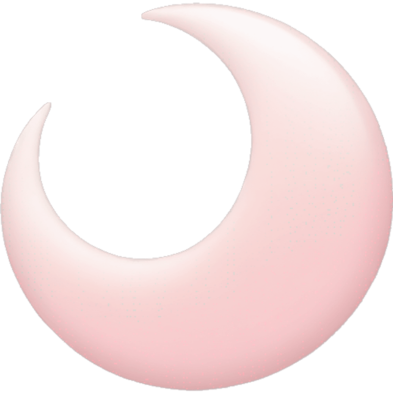 Light Pink Crescent Moon emoji