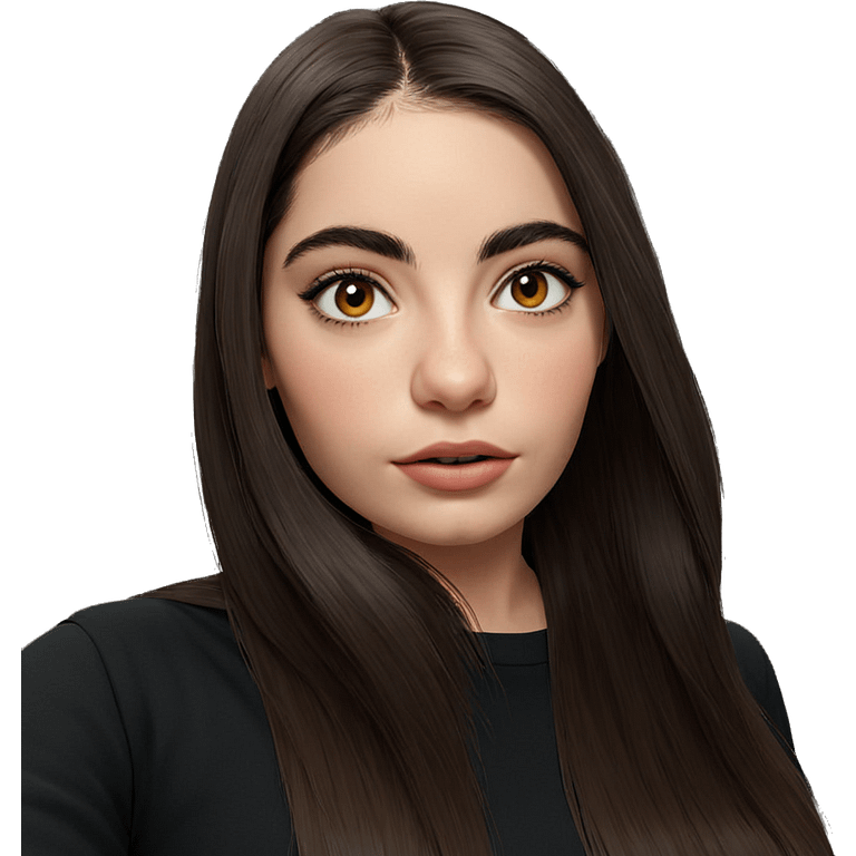 realistic portrait of girl emoji