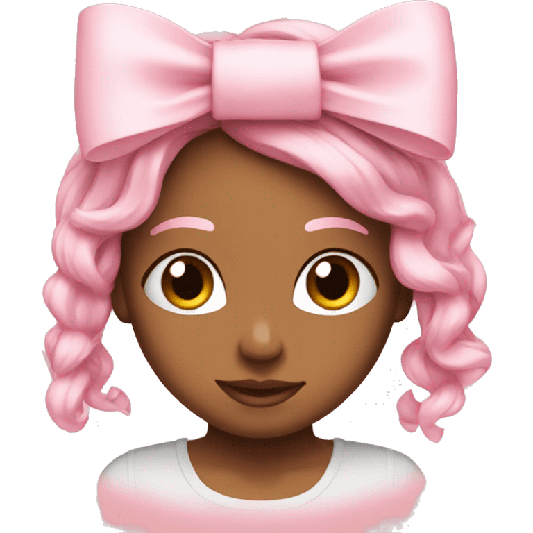 Light pink bows emoji