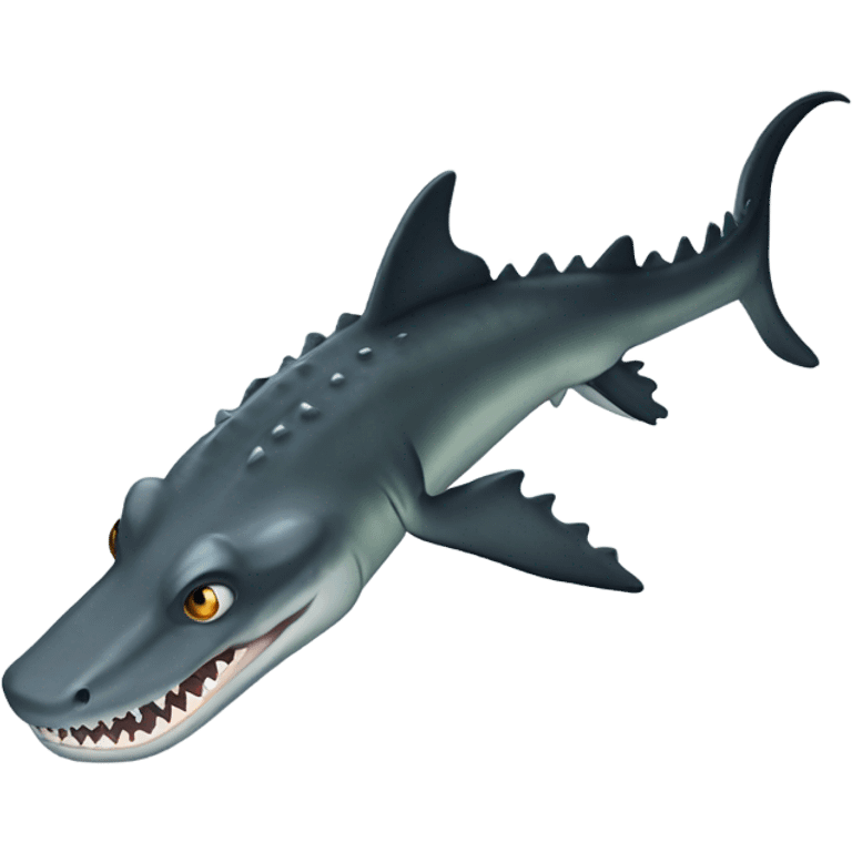 Crocodile shark emoji