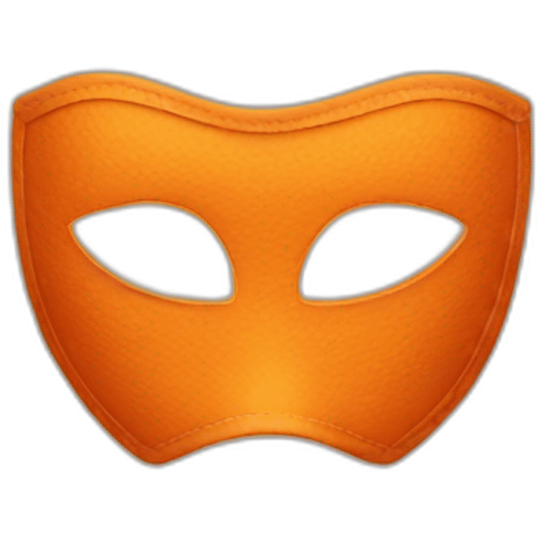 orange mask emoji