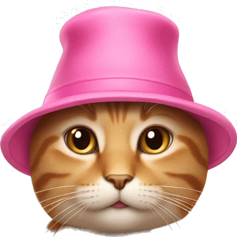 Cat with a pink hat  emoji