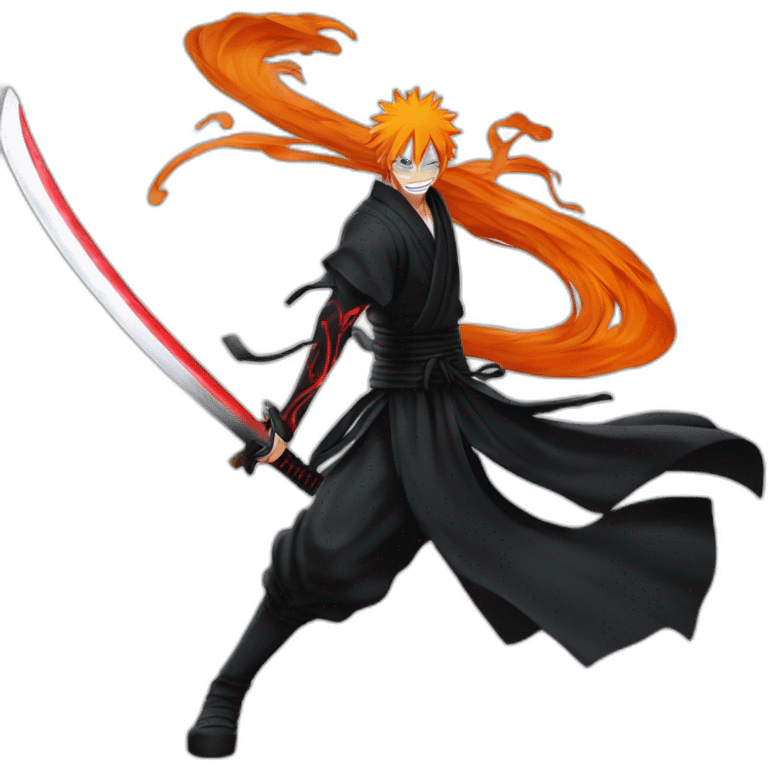 Kurosaki ichigo using bankai emoji