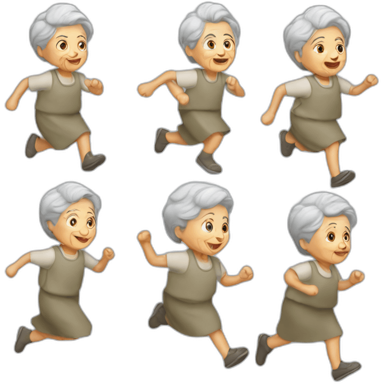 grandmather run emoji