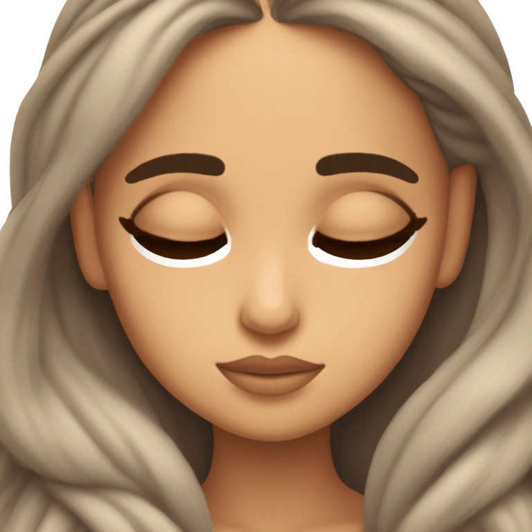 ariana grande sleeping emoji