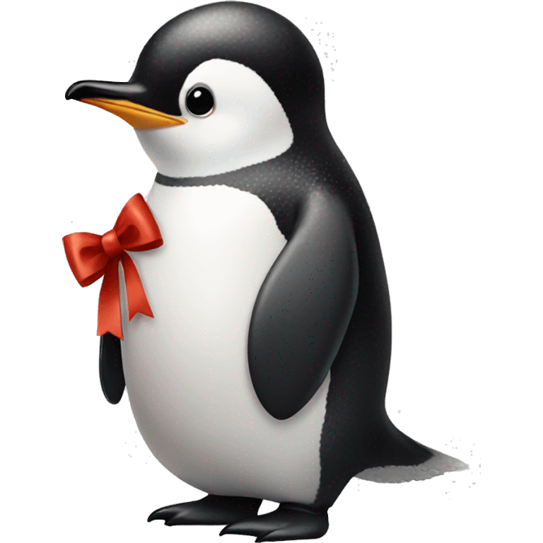 Penguin With a bow￼ emoji