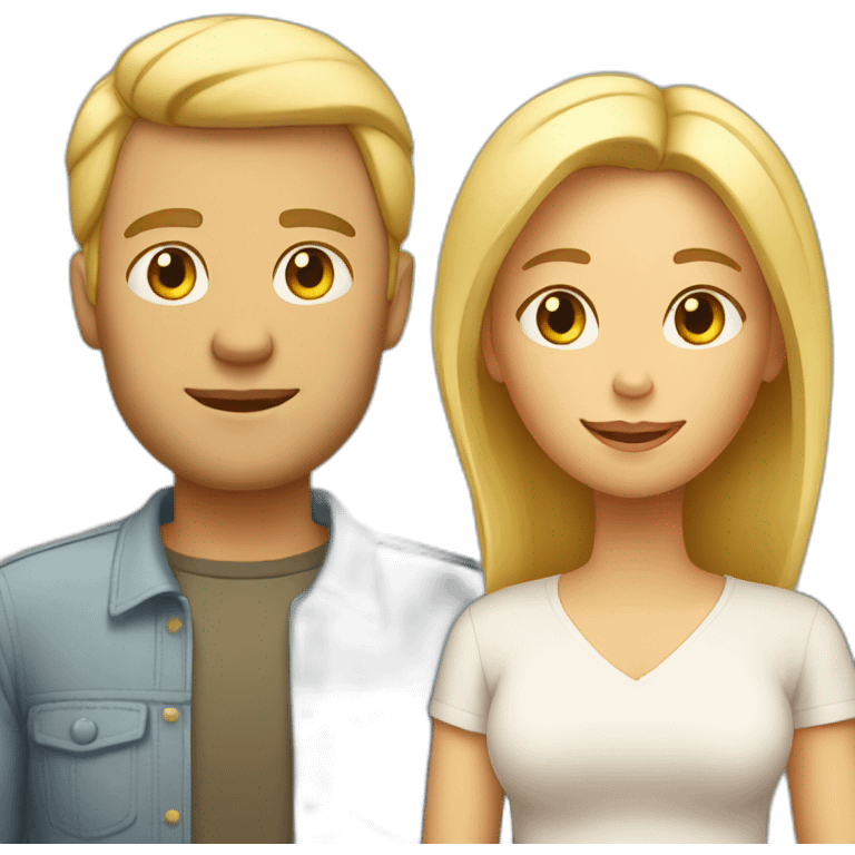 mom and dad are blond emoji