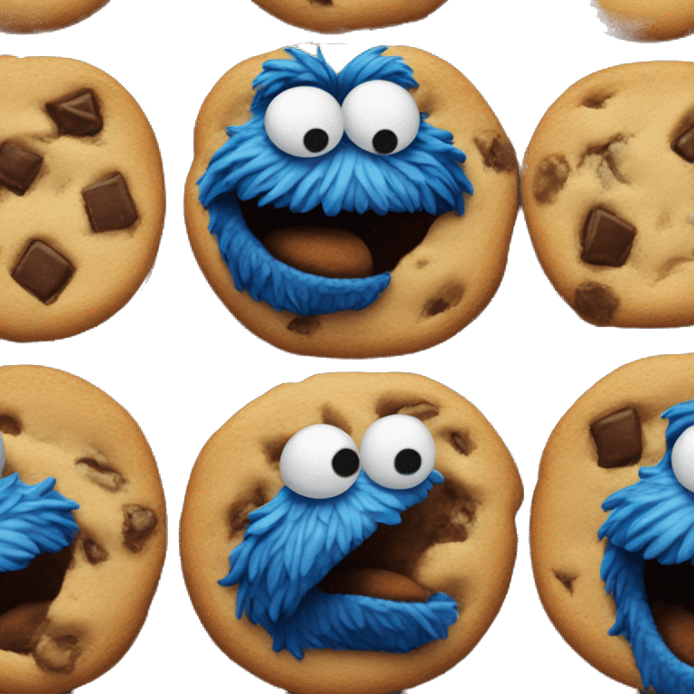 Cookie monster emoji