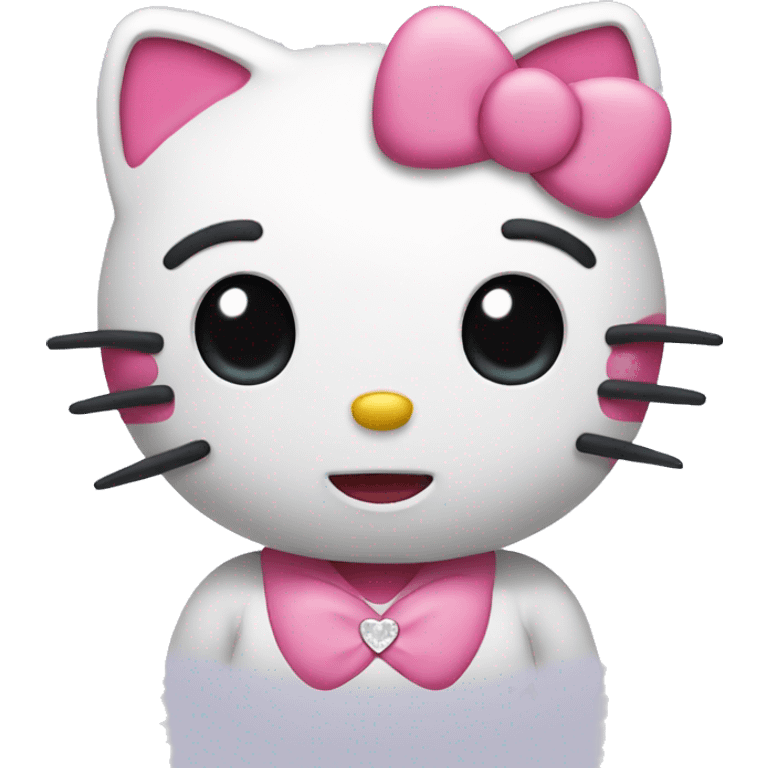 make hello kitty doing heart eyes emoji