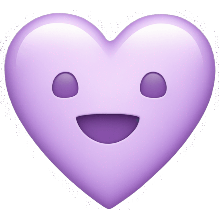 Cute light Purple Heart emoji