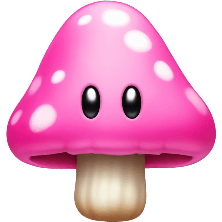 Pink little mushroom man drooling emoji