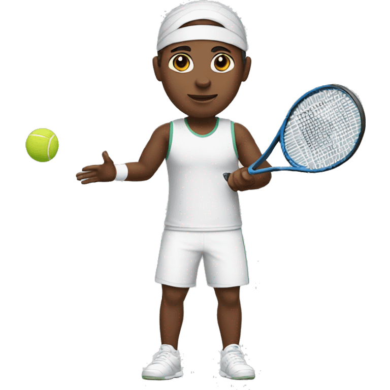 Tennis player without an arm emoji