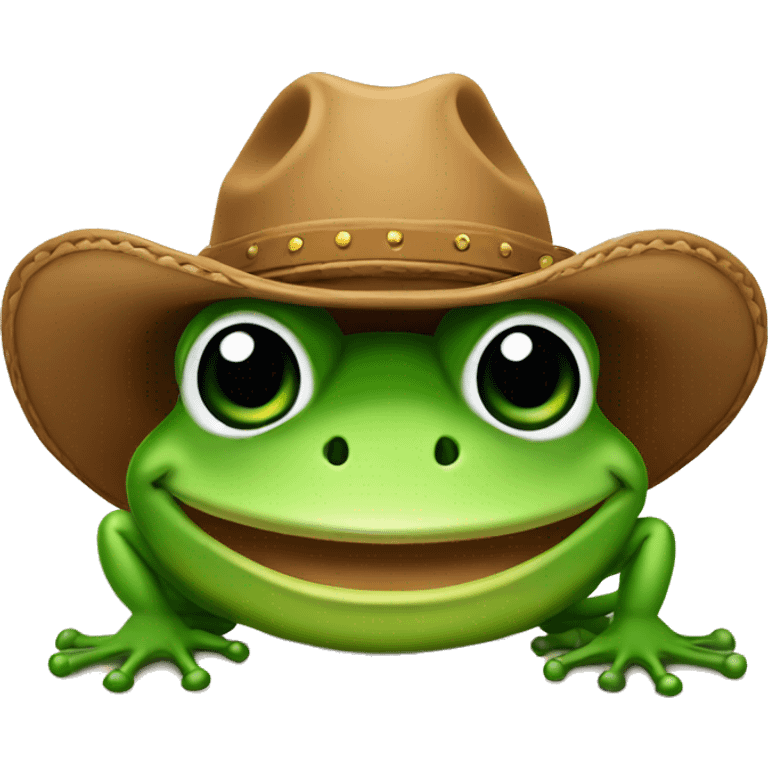 frog in a cowboy hat emoji