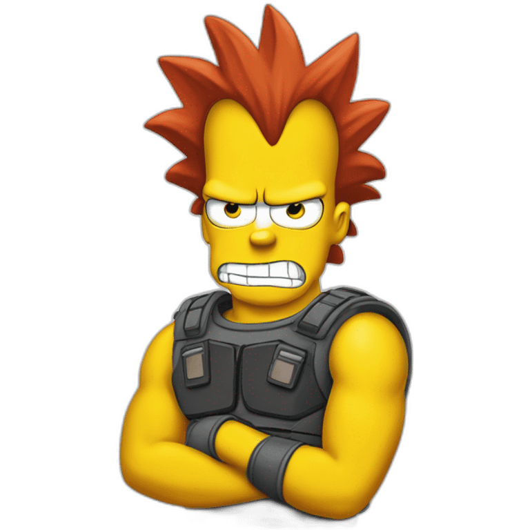 super saiya bart simpson emoji