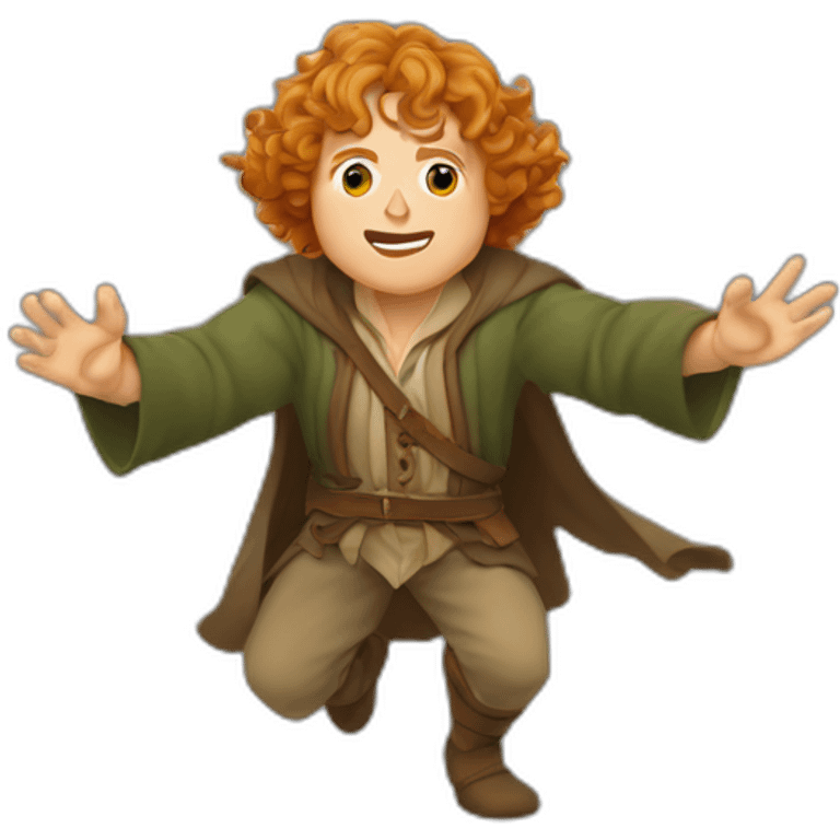 samwise gamgee shaking gluteus maximus dance emoji