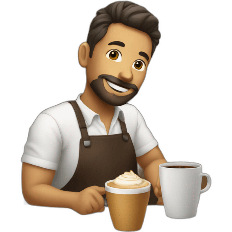 GENGIBRE TOMANDO CAFÉ emoji