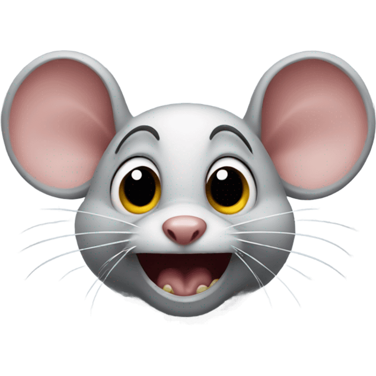 Freaky mouse emoji