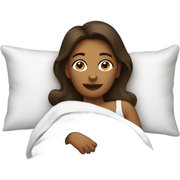 mom laying in bed emoji