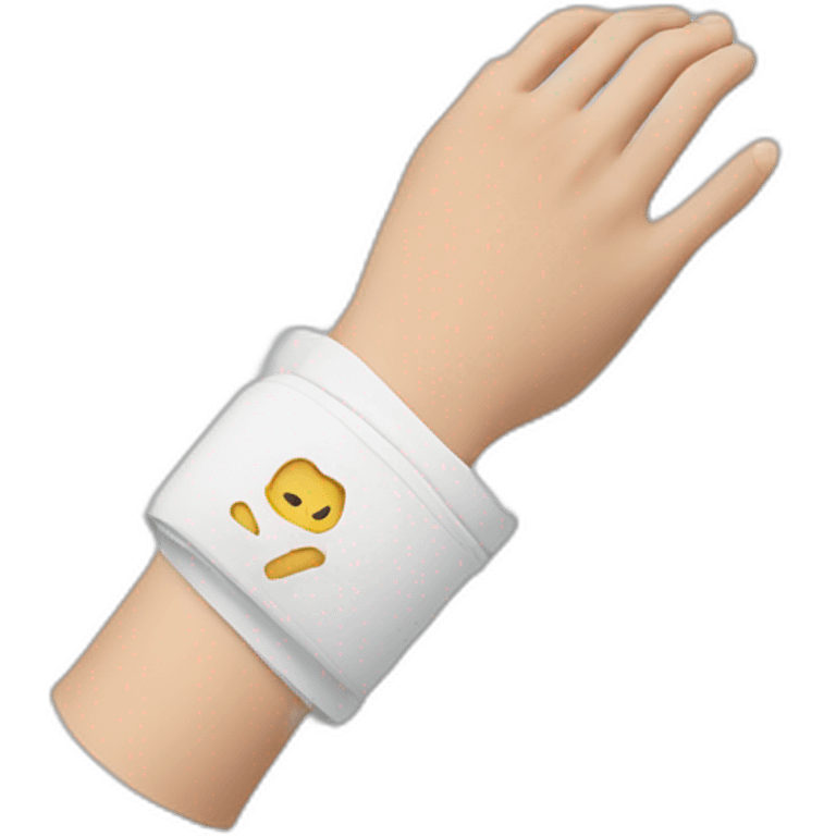 wrist with cast emoji