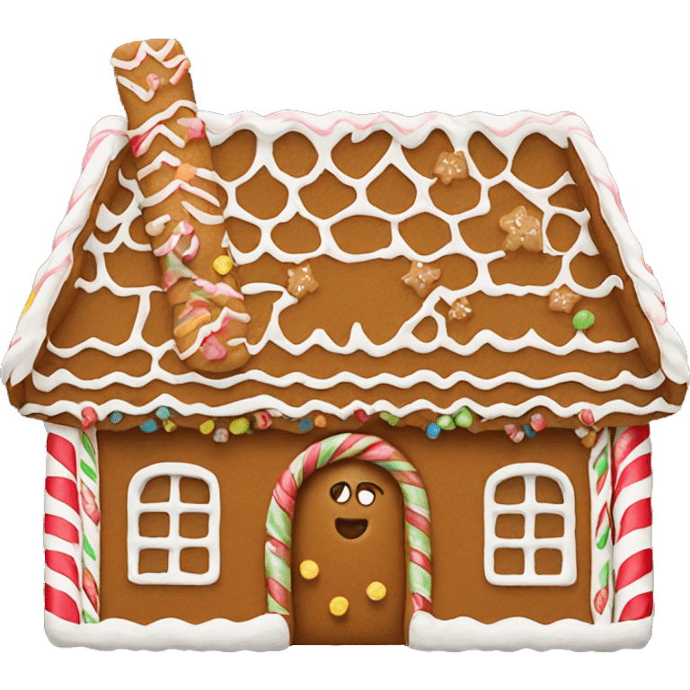 gingerbread house emoji