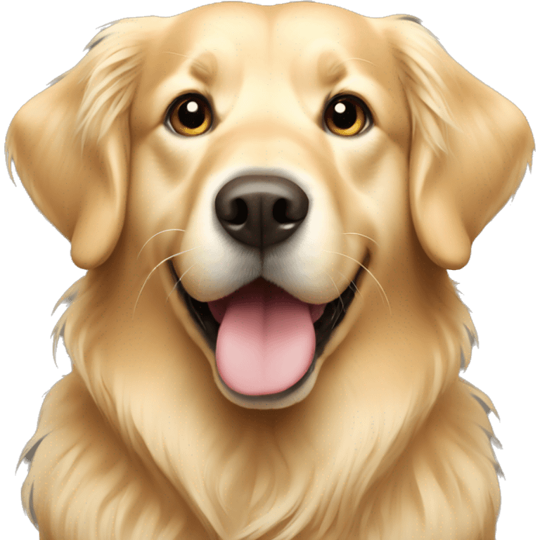 Light golden retriever  emoji