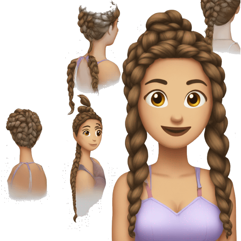 Trenzas cocidas emoji