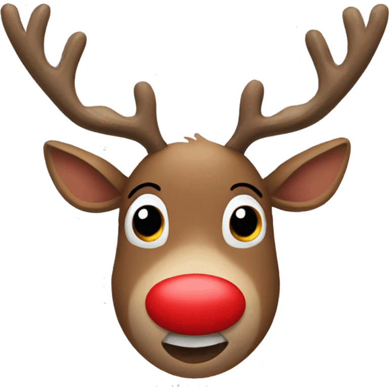 Red Nosed Reindeer emoji