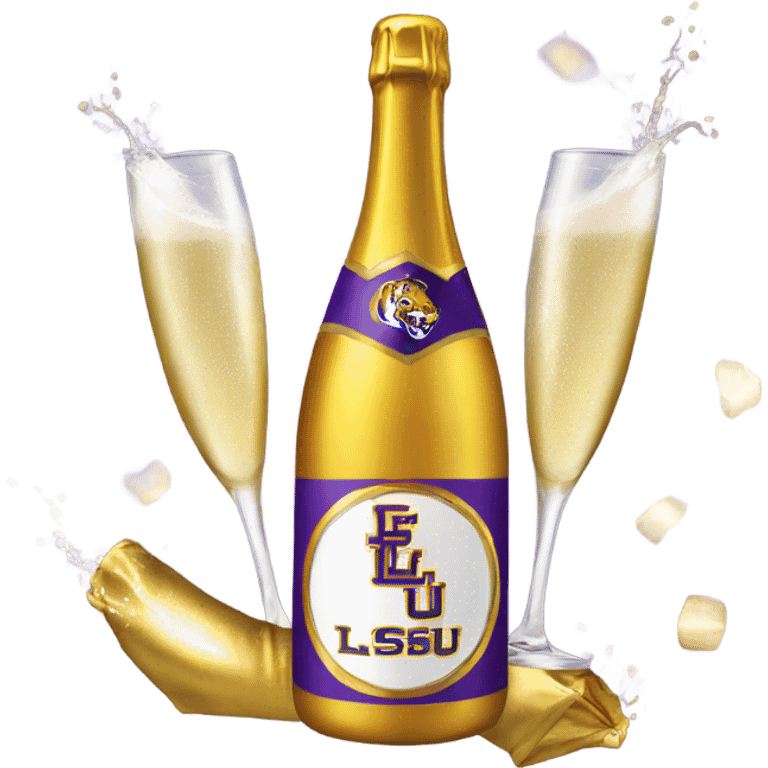 LSU champagne emoji