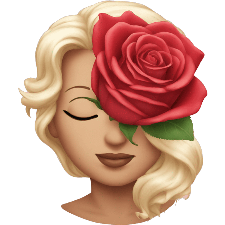 Kiss from a rose emoji