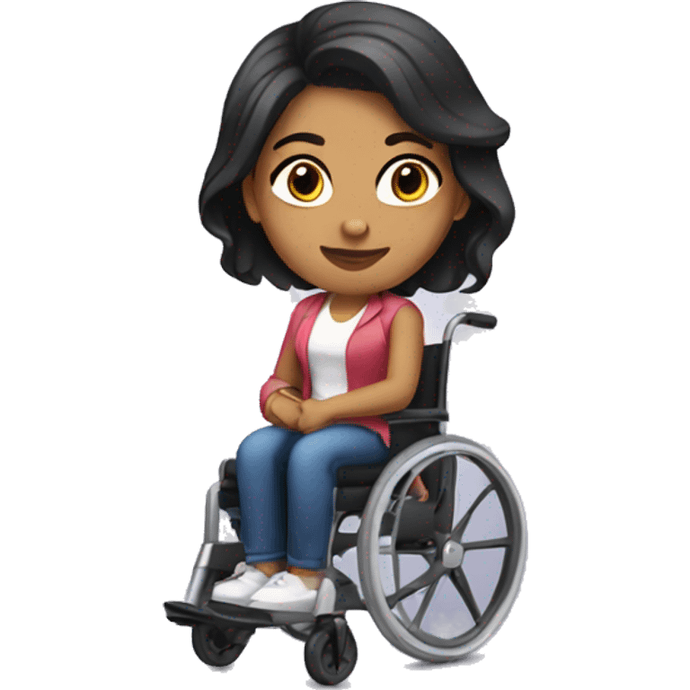 latina in wheelchair emoji