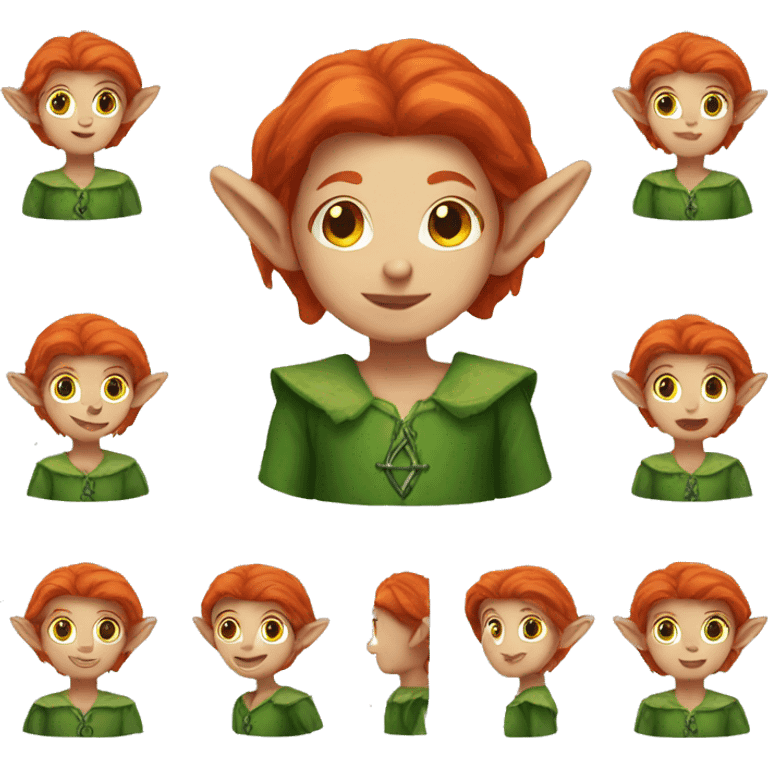 Redhead elf emoji