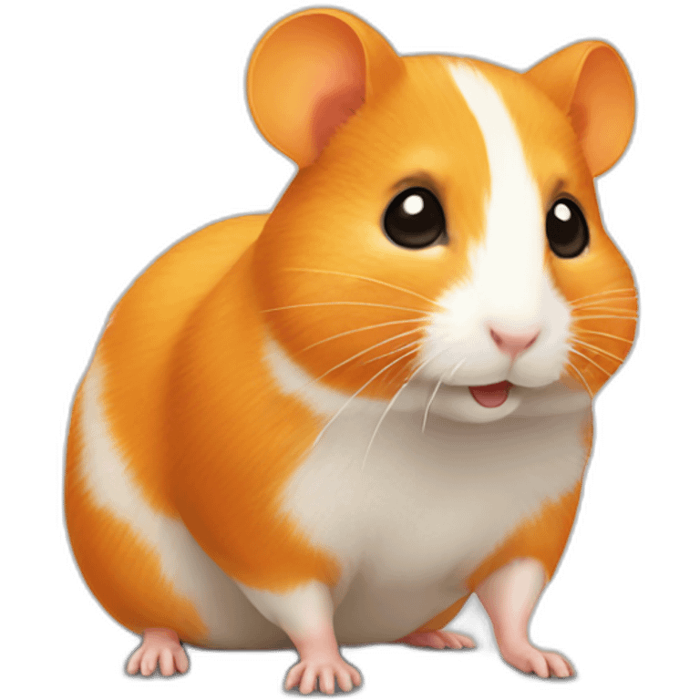 Orange hamster  emoji