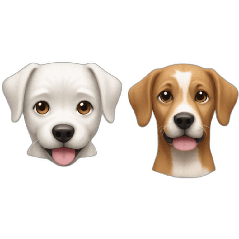 Chien et chat en meme temps emoji