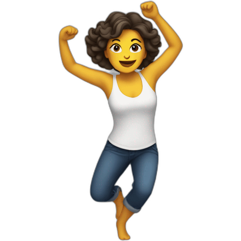 mujer bailando emoji