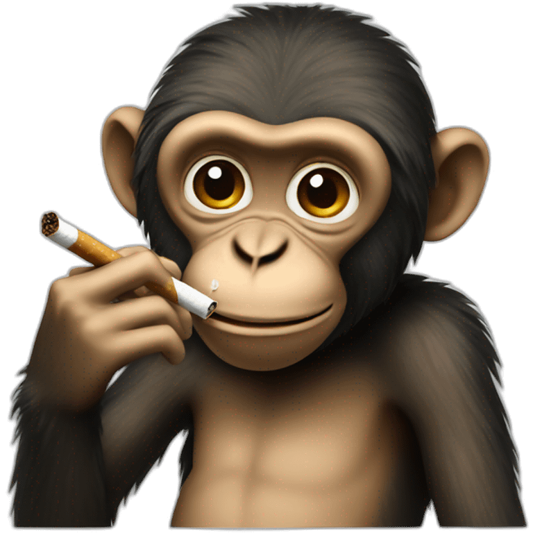 smoking monkey emoji