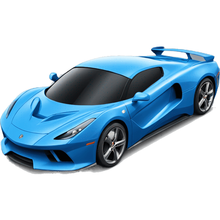 Blue fast supercar emoji